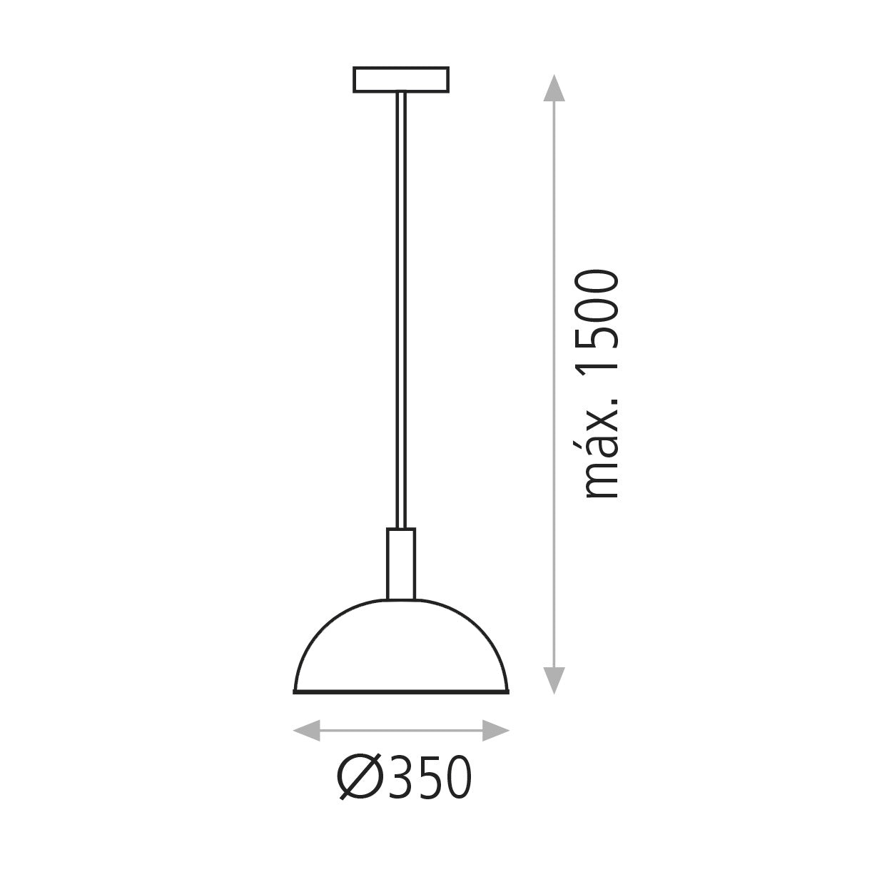 LED Deckenleuchte Hängeleuchte Tiga E27 white, black...