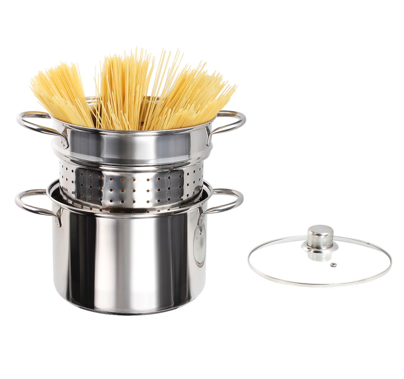 Nudeltopf - 6L Kochtopf aus rostfreiem Stahl