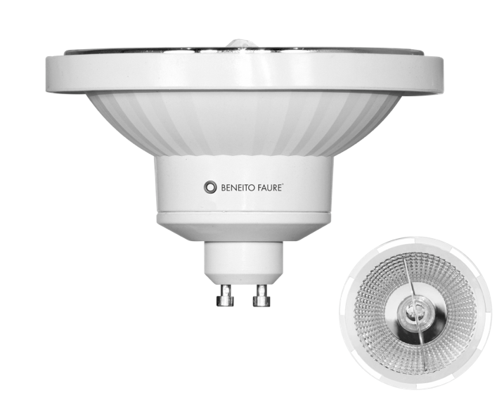 DOLE AR111 GU10 LED Leuchtmittel 15W 230V 45° warmton 3000K Reflektor QR111