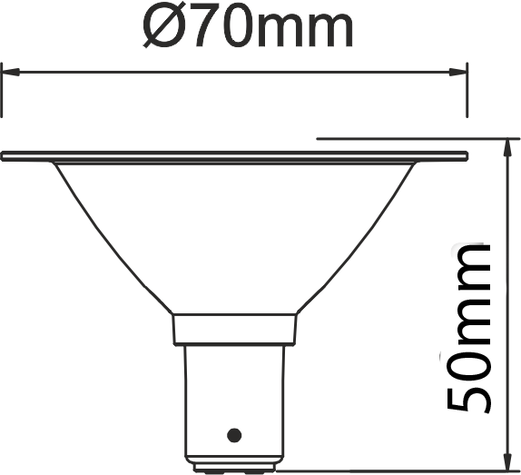 Beneito Faure MAX AR70 BA15d 7W 12V 24º LED 2700K