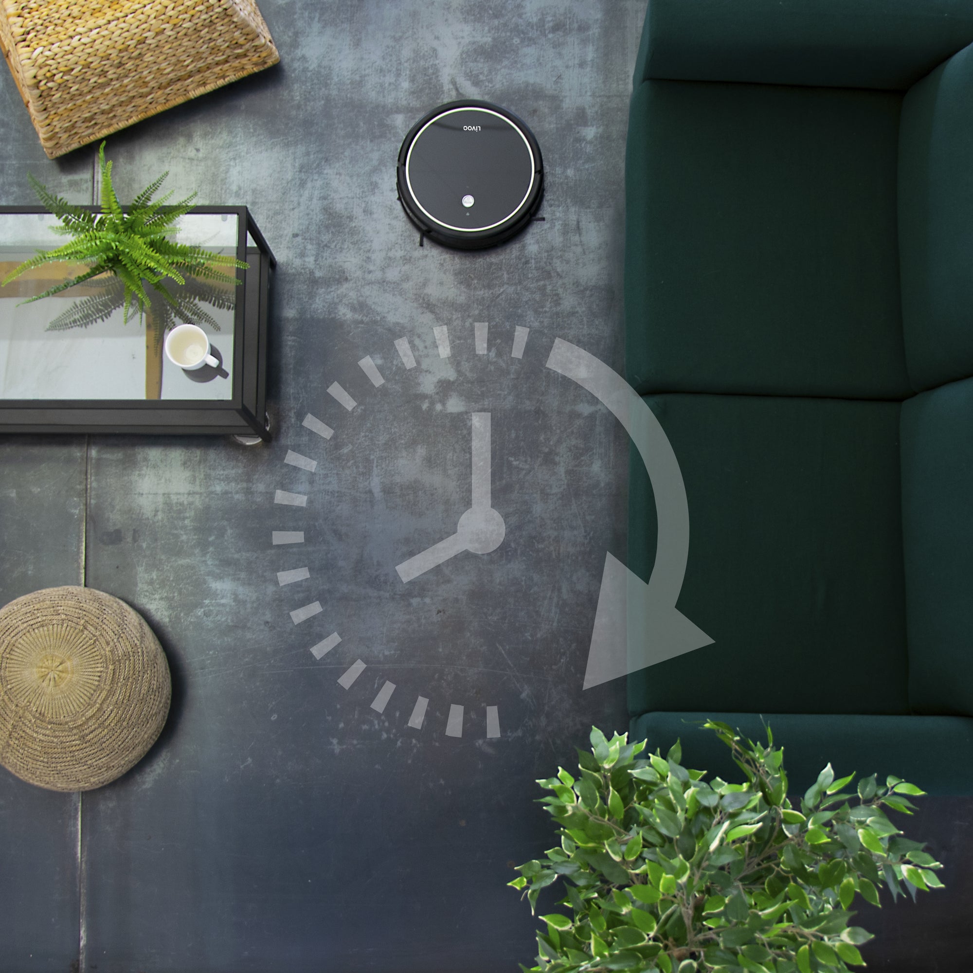 Pro Saugroboter mit Wischfunktion, App &amp; Alexa Steuerung, Mapping, bis zu 2 Std saugen oder wischen, Staubsauger-Roboter für Hartböden &amp; Teppich