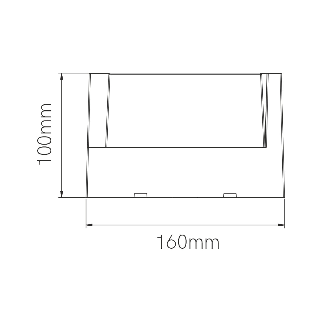 LED Wandleuchte | Power LED mit 15W | IP65 für den Außenbereich | Aussenleuchte eckig in weiß, schwarz oder Rostoptik