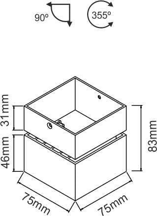 Beneito Faure LED Deckenleuchte MINI RUBYC 8W 220-240V 40º