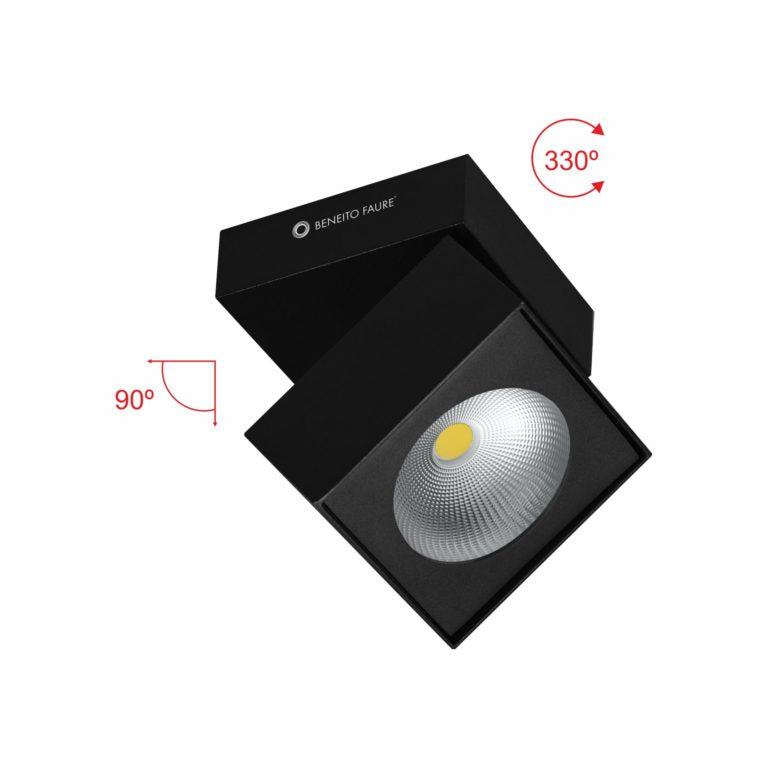 Deckenleuchte LED RUBYC schwarz 15 Watt Deckenlampen 3000K 4000K