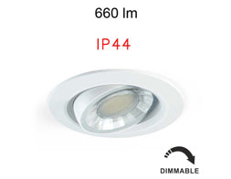 COMPAC R 8W 90º rund dimmbar 2700K 3000K 4000K