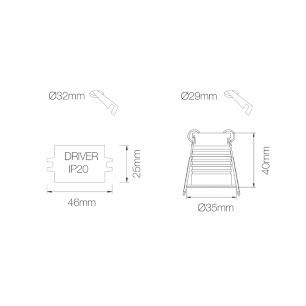 PULSAR C 3,5W 30º LED Einbaustrahler IP65 dimmbar