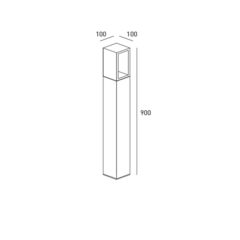 DLS Lighting LED Pollerleuchte Webster 900
